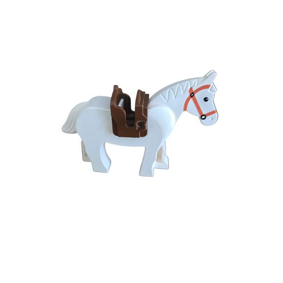 1990s Lego Horse With Removable Saddle And Bendable Head - Picture 1 of 2